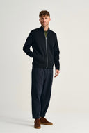 NAVAL full zip | lang lynlås, navy blue
