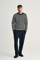 NAVAL crew neck | rund hals, navy blue / natural white