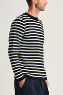 NAVAL crew neck | rund hals, navy blue / natural white
