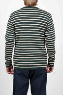 NAVAL crew neck, safe green / raw