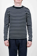 NAVAL crew neck, black / neuron grey