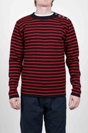 NAVAL crew neck, black / red