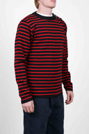 NAVAL crew neck, black / red