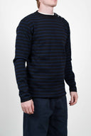 NAVAL crew neck, black / sea blue