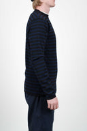 NAVAL crew neck, black / sea blue
