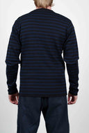 NAVAL crew neck, black / sea blue