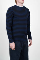 NAVAL crew neck, sea blue / black