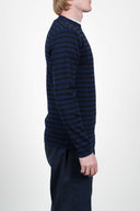 NAVAL crew neck, sea blue / black