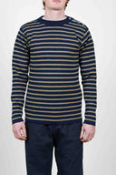 NAVAL crew neck, sea blue / light green