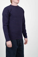 NAVAL crew neck, purple / sea blue