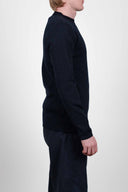 NAVAL crew neck, navy blue / ocean blue blend