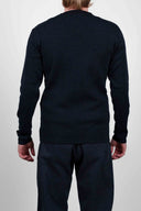 NAVAL crew neck, navy blue / ocean blue blend