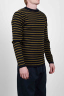 NAVAL crew neck, navy blue / dry grass