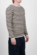 NAVAL crew neck, raw / navy blue