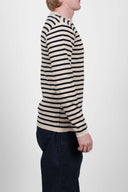 NAVAL crew neck, raw / navy blue