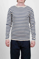 NAVAL crew neck, silicium / blue static