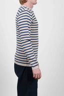 NAVAL crew neck, silicium / blue static