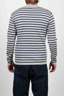 NAVAL crew neck, silicium / blue static