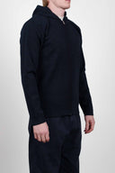 NAVAL hoodie jacket, navy blue / ocean blue blend