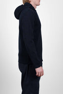 NAVAL hoodie jacket, navy blue / ocean blue blend