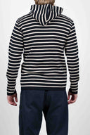 NAVAL hoodie jacket, navy blue / raw