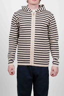 NAVAL hoodie jacket, raw / navy blue