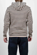 NAVAL hoodie jacket, raw / navy blue