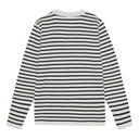 NAVAL crew neck | rund hals, natural white / navy blue (f)