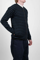 NAVAL jacket, black melange / triple blue