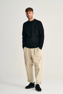 MARINE-III crew neck | rund hals, black void (f)