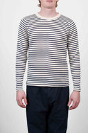 OBSERVER sweater, pearl / royal blue