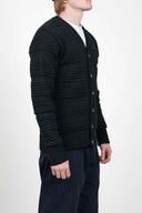 RATIO cardigan, black melange