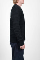 RATIO cardigan, black melange