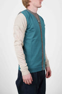 MIGRATION cardigan, verdigris block