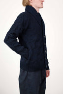 MEMENTO cardigan, compact blue mix