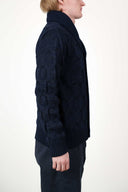 MEMENTO cardigan, compact blue mix