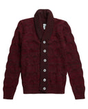 MEMENTO cardigan, oxblood mix