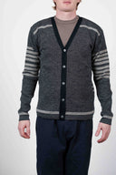 INTEGRAL cardigan, black noise combo