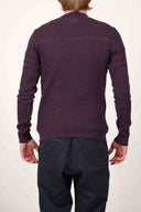 TRANSPARENT sweater, purple melange