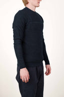 TRANSPARENT sweater, ocean blue