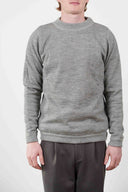 BASIS sweater, concrete / top grey melange
