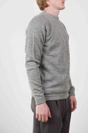 BASIS sweater, concrete / top grey melange