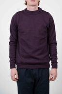 BASIS sweater, all purple melange