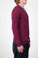 PR0CESS0R cardigan, solid purple