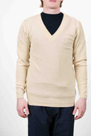 SYSTEM v-neck, cream [M]