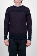 RADIO sweater, compact blue / purple melange