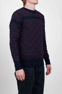 RADIO sweater, compact blue / purple melange
