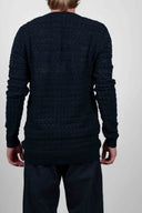 BABEL cardigan, medium blue mix