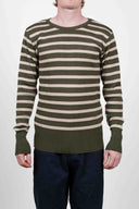 SUB crew neck, army moss / desert sand