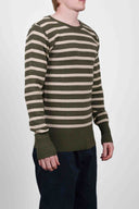 SUB crew neck, army moss / desert sand